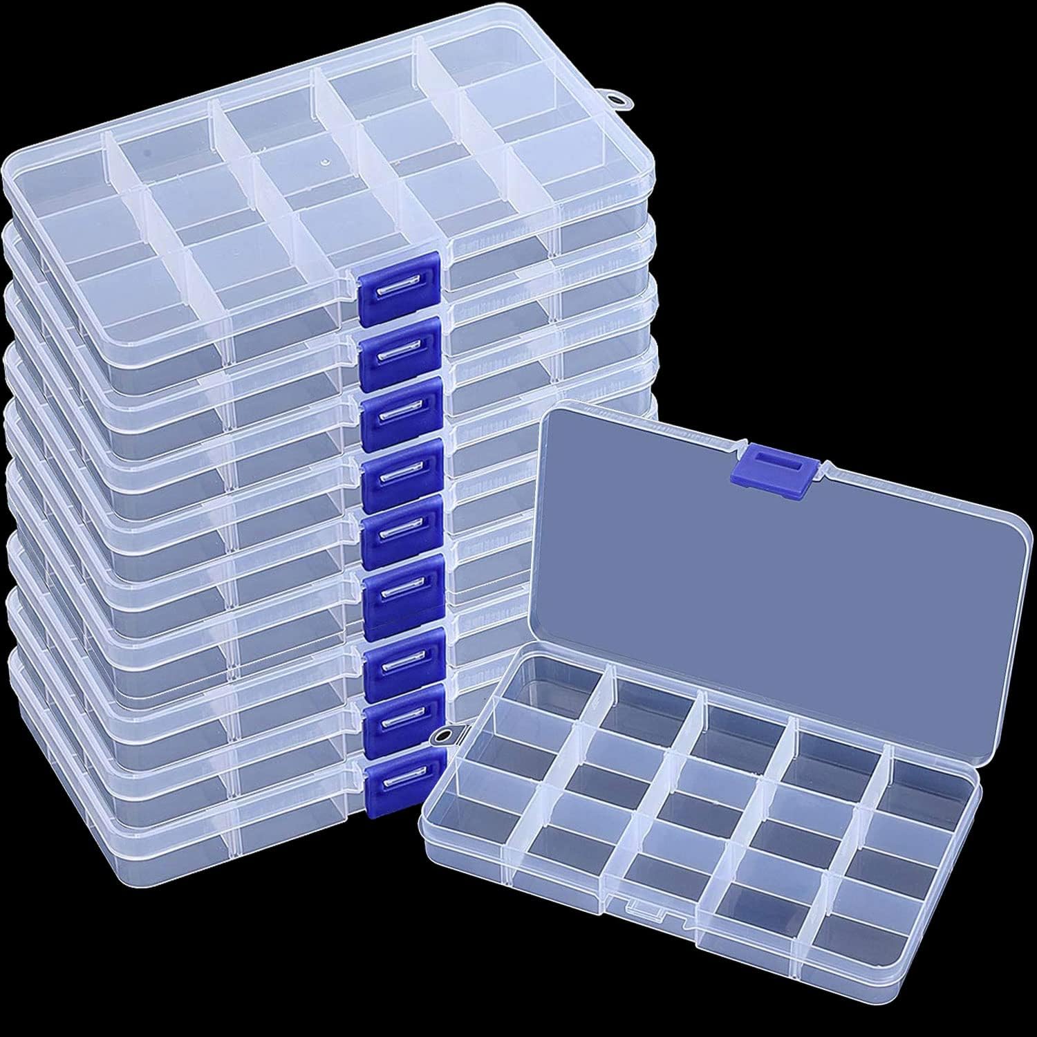 Tackle Box - 15 vakjes kleine plastic opbergdoos met