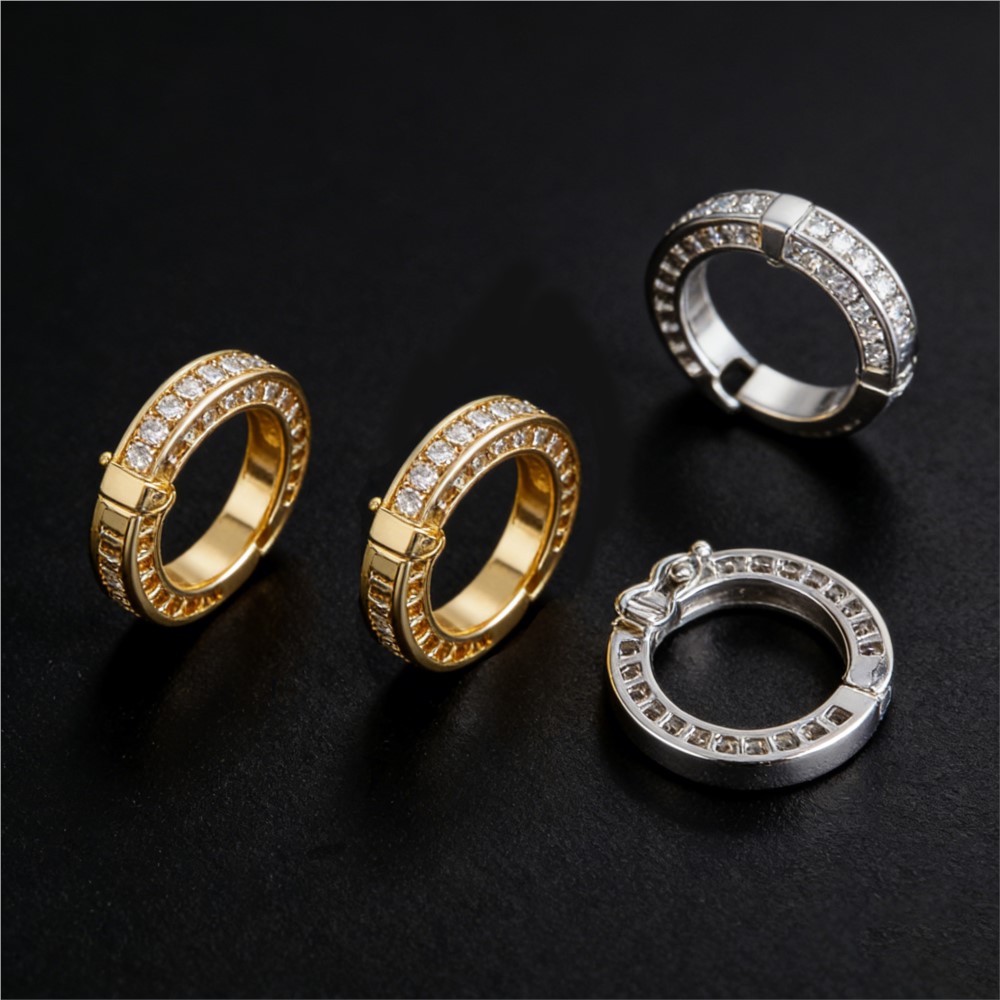 Circle Hook Set - 2 Stuks Ronde Connector Gespen Parel