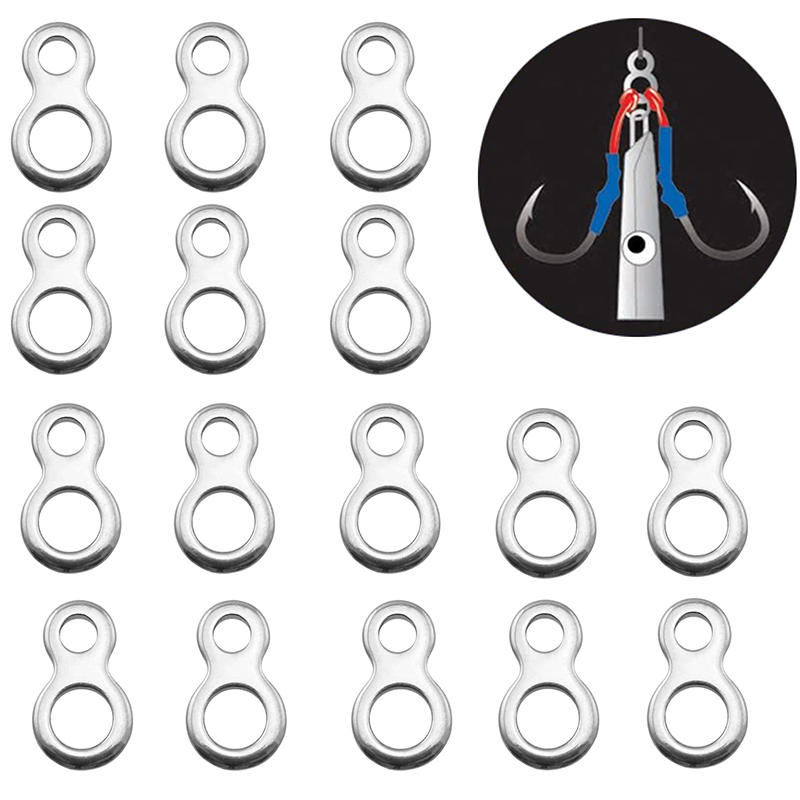Fishing Equipment On Sale - 10-50 Stuks Roestvrijstalen Visserij Vaste Ring