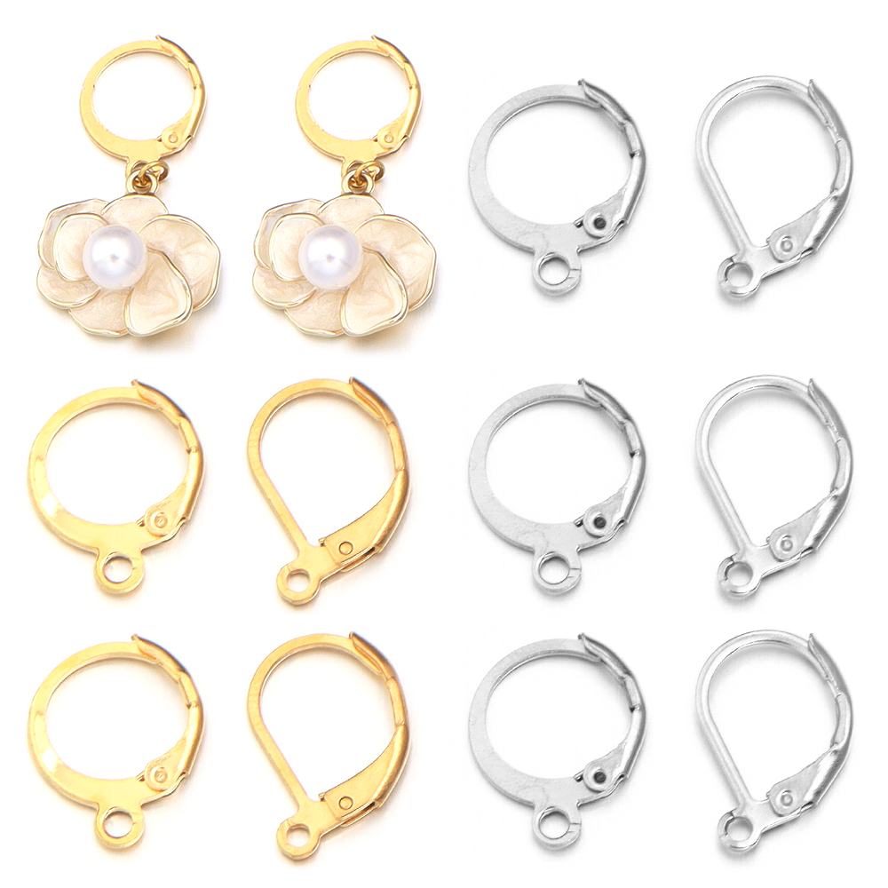 Circle Hook Set - 20 stks/partij Rvs Oorhaak Ronde Oorbel