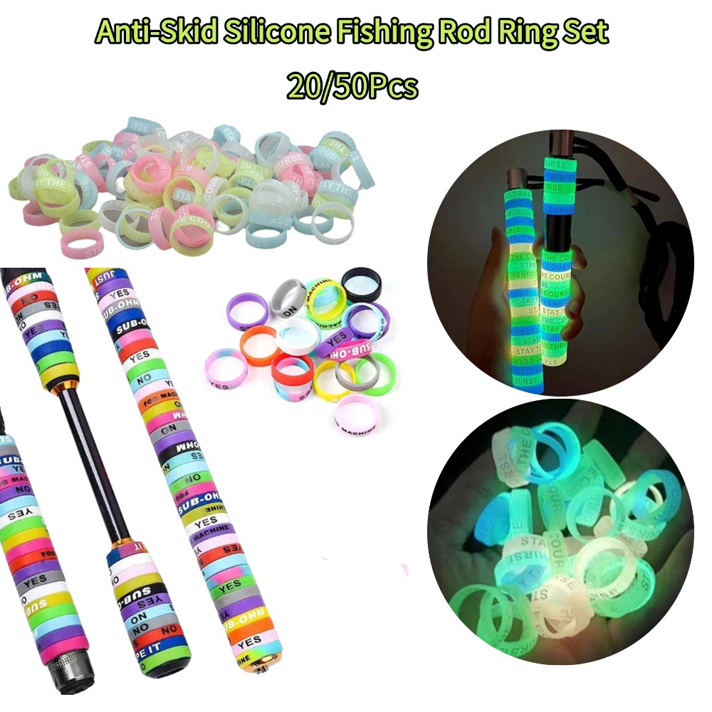 Fishing Rod Glove - 20/50 Stuks Anti-Slip Siliconen Hengel Handvat