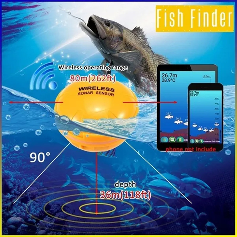 Smart Sonar Fishfinder Draadlo - Fishing Equipment In English recensie en prijs