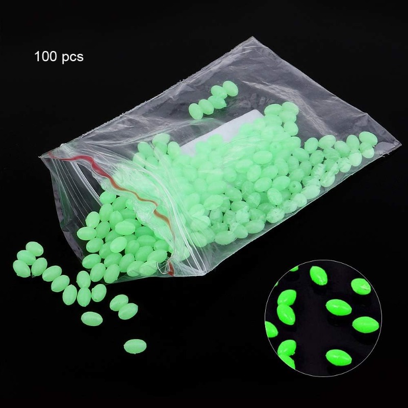 100 stks/partij Ovale Nacht Li - Fishing Equipment On Sale recensie en prijs