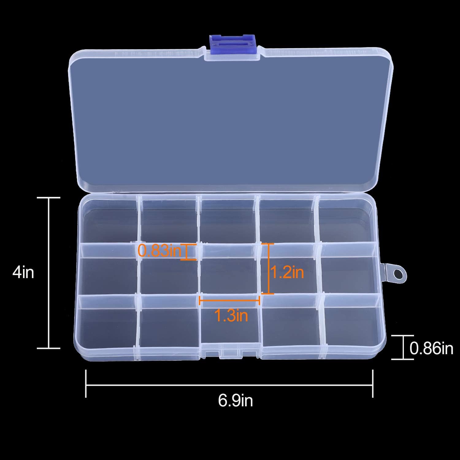 15 vakjes kleine plastic opber - Tackle Box recensie en prijs