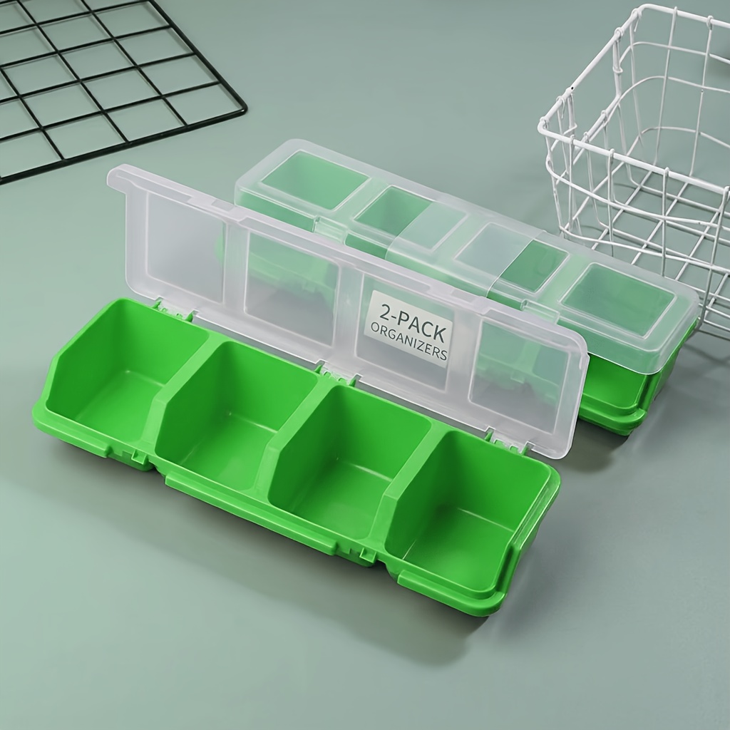 2-pack 4-compartimenten plasti - Fishing Equipment Organizer recensie en prijs