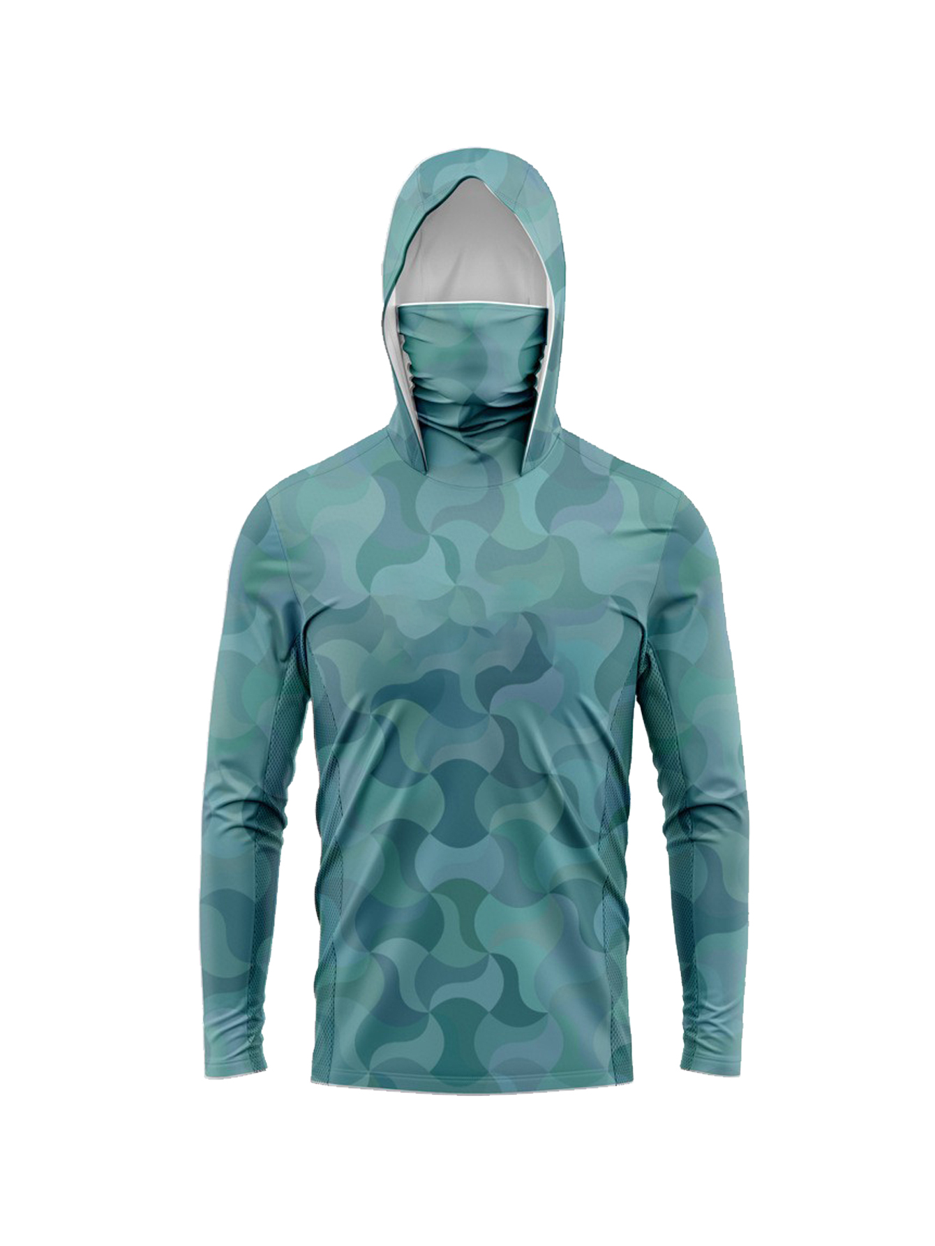 Donker Cyaan Terrain Line Camo - Fishing Equipment In recensie en prijs