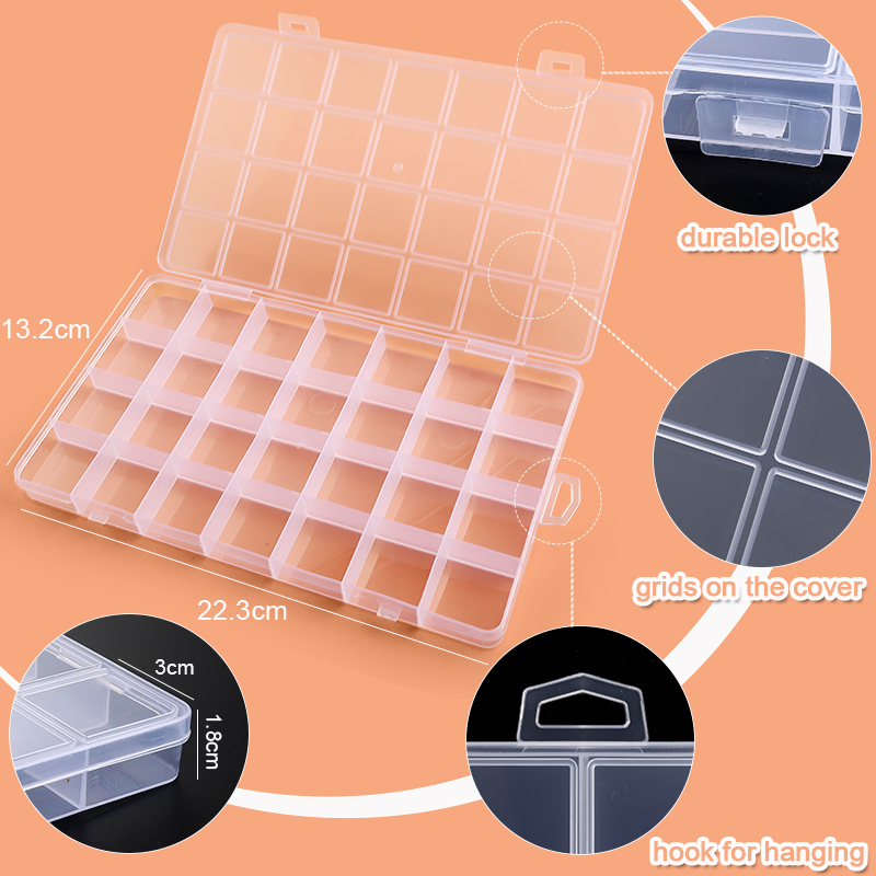 Plastic doorzichtige organizer - Fishing Equipment Organizer recensie en prijs