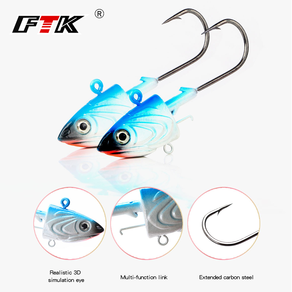 FTK 2PCS Jig Head Vishaak 40g  - Fishing Equipment Deals recensie en prijs